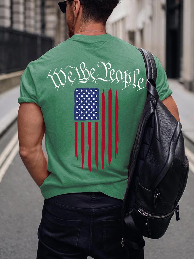 2026 Mens Independence Day T Shirt Summer Holiday Short Sleeve TShirts Casual Tops Tees New