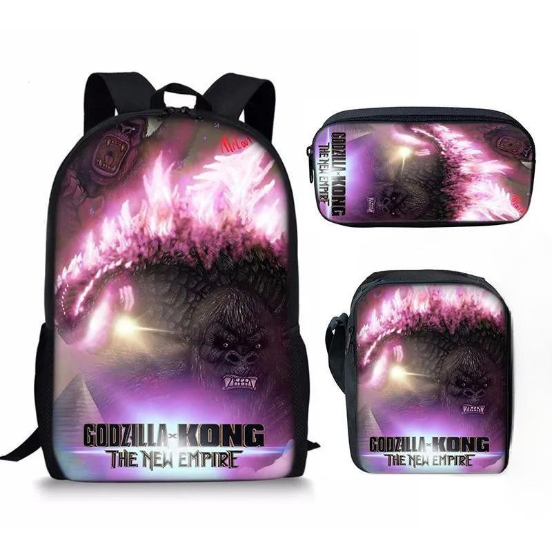 Godzilla Kinderrucksack Mit Luftpolstergurten Für Grundschüler