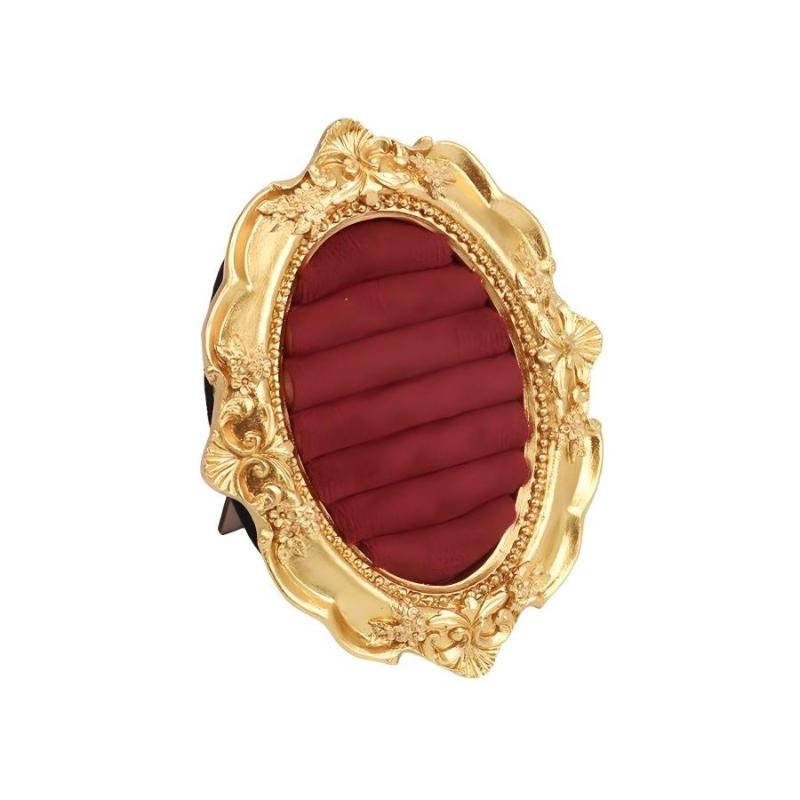 Vintage Velvet Ring Display Stand Organizer Tray for Earring Display Used on Shop Countertop Bedroom Vanity and Jewelry Shows
