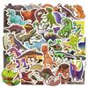 50PCS/Set Dinosaur Sticker Cartoon Jurassic Animal Educational Toys Stickers for Children
