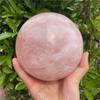 BIG SPHERE BALL  Natural Pink Rose Quartz Crystal Healing Ball Sphere Chakra Meditation Stone NEW
