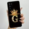 Case For Samsung Galaxy Note 20 Ultra Luxury Crown Letter Liquid Silicone Back Cover Soft Funda For Samsung Note20 20Ultra Coque