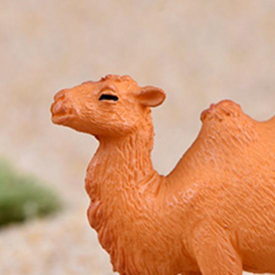 Animal Figurine Eco-friendly for Kids Brown Car Dashboard Decoration Camel Statue Chic Round Corners Lightweight