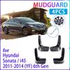 4 PCS Car Mud Flaps for Hyundai Sonata I45 YF 2011 2012 2013 2014 Mudguard Splash Guards Fender Mudflaps Auto Accessories