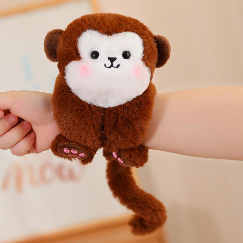 Cute Animal Slap Bracelet Doll Plush Toy Cute Elephant Lion Bracelet Doll Children's Rag Doll