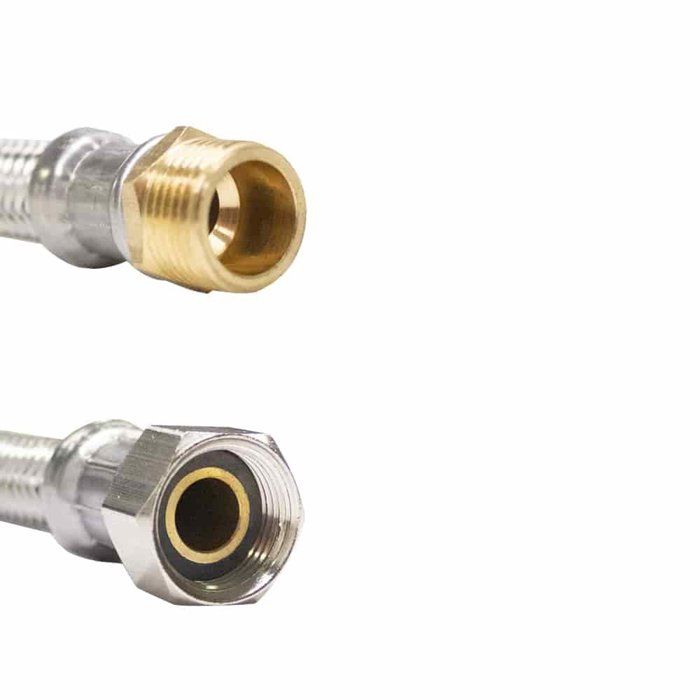 Flexible Inox 3/4" Reinforced Hose DVGW Certified, 2000mm for Potable and Sanitary Water