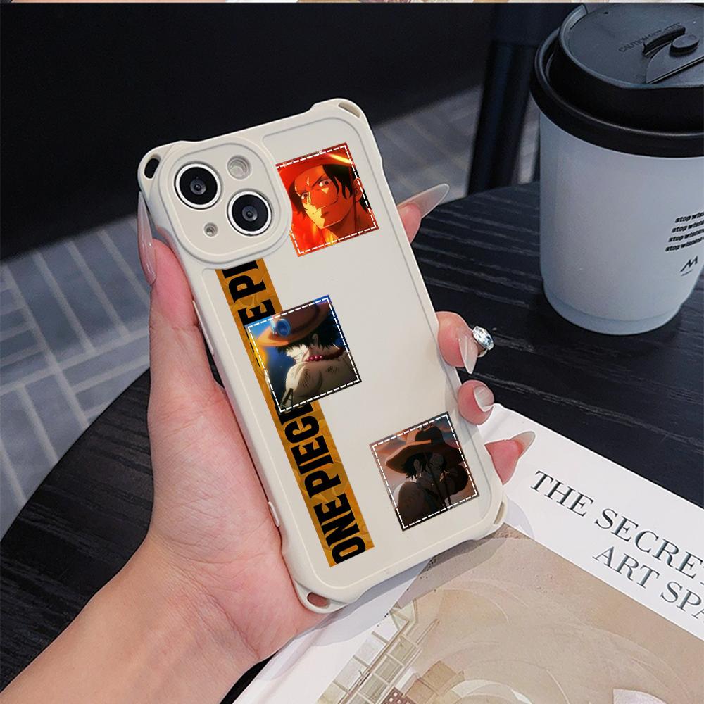 Ae91 One Piece Soft Phone Cases for iPhone 16 15 14 13 12 11 Pro Max 7 8 Plus XR XS Max with Wrist Strap Lanyard Corner Protection Back Cover