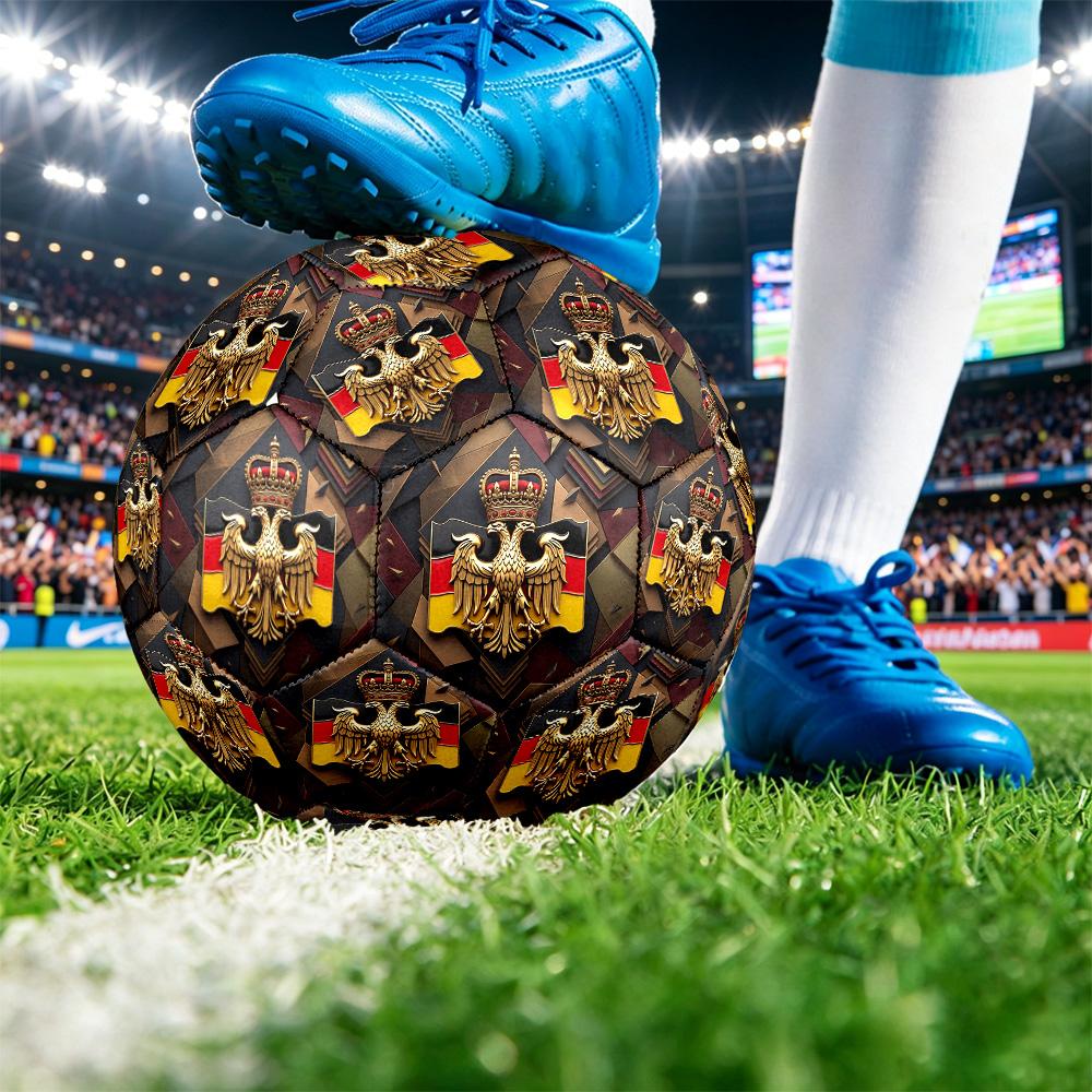 Belgien Fußball Aufdruck Größe 5 Fußball Ball Verschleißfest Standard Erwachsenen Trainingsfußball Fan Geschenk für Indoor Outdoor Spiel Sport