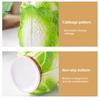 Household Seasoning Organizer Ceramic Cabbage Shaped Lard Jar with Lid Spoon, 350ml Kitchen Sealed Condiment Storage Pot Container, Multi Purpose for