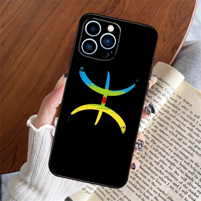 Amazigh Berber Flag Phone Case For iPhone 17 Pro Max 11 12 14 15 16 Pro Max Plus 13 Mini 16e 17 Air Back Cover