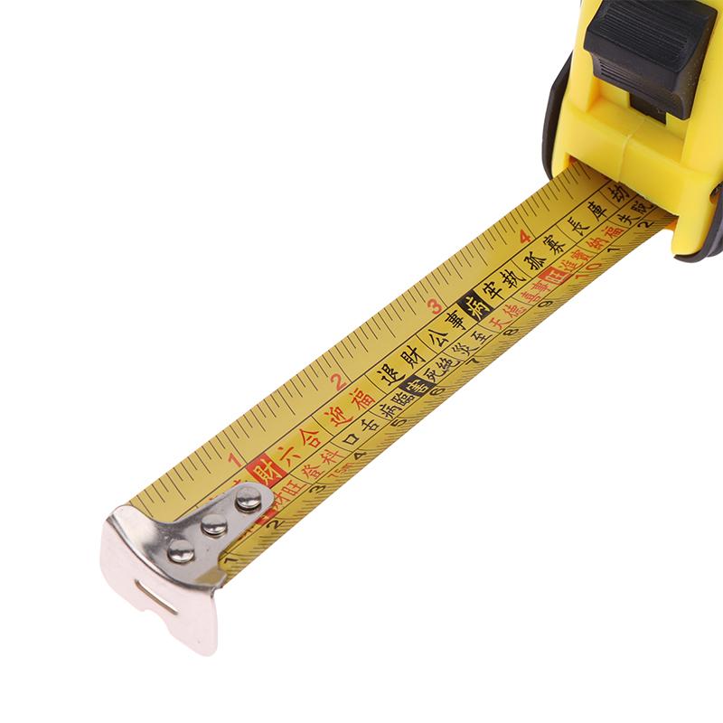 Regla de medición para carpintería (5 m, 7,5 m y 10 m), cinta métrica Luban Feng Shui con autobloqueo, regla métrica imperial Ding Lan