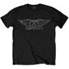 Aerosmith Vintage Logo 100% Baumwolle T-Shirt Herren Tops Offizielles Merchandise M/L/XL Neu-