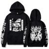 Vente Chaude Anime Jujutsu Kaisen Sweat à Capuche Manga Yeux Graphique Sweat à Capuche Vintage Oversize Manches Longues Coton Doux Vêtements Homme Femme