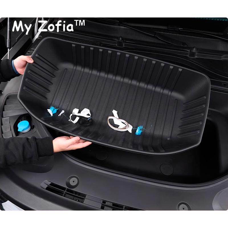 For Xpeng XiaoPeng G9 2023 2024 2025 Car Front Trunk Storage Mat Fit Modified TPE Trunk Lower Storage Mat Interior Accessories