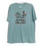 Bee Sweet  Bee Bumble Graphic Teal T-Shirt Size XL Short Sleeve 100% Cotton Com