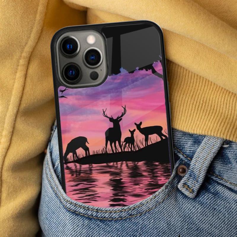 Deer Hunting Animal Soft Phone Case for iPhone 17 Air 16e Pro Max 15 Pro 13 14 Plus 11 12 MagSafe Magnetic Coque