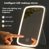 1pc Travel-Friendly LED Makeup Mirror with Touch Control, 3 Lighting Modes, Adjustable Brightness - Sleek Design Portable, Warm & White Light