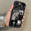 Coques en Silicone Épaisses Rétro INS pour Apple iPhone 15 14 11 12 13 Pro Max Anti-Choc Housse Arrière Souple Accessoires Téléphone
