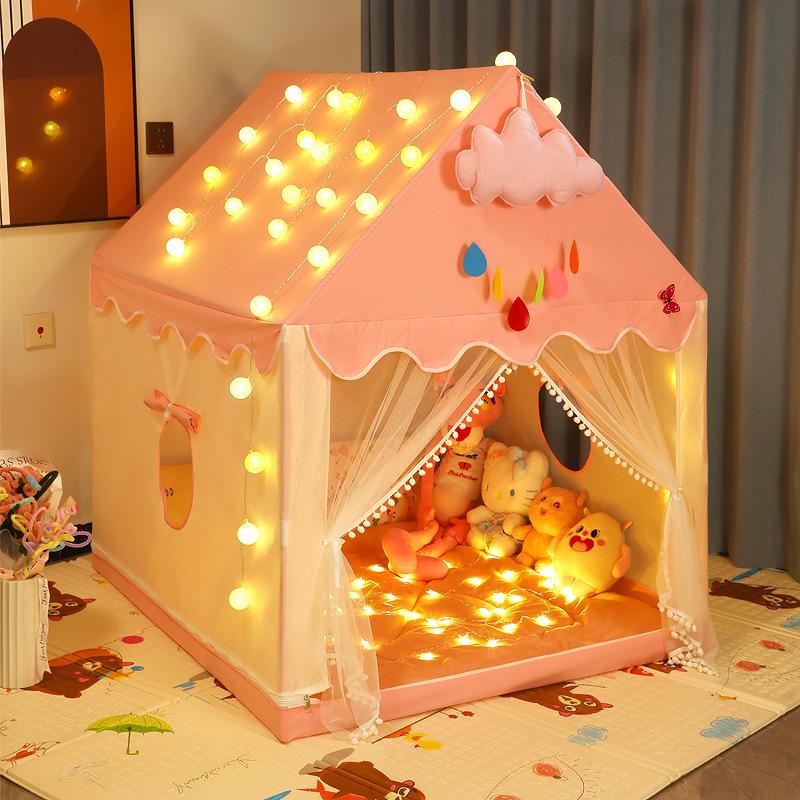 Kids' Indoor Princess Tent Playhouse, Dream Castle for Boys and Girls, Ideal Birthday Gift