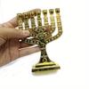 Elegant 7 Branch Menorah Candle-holders for Hanukkah Celebrations