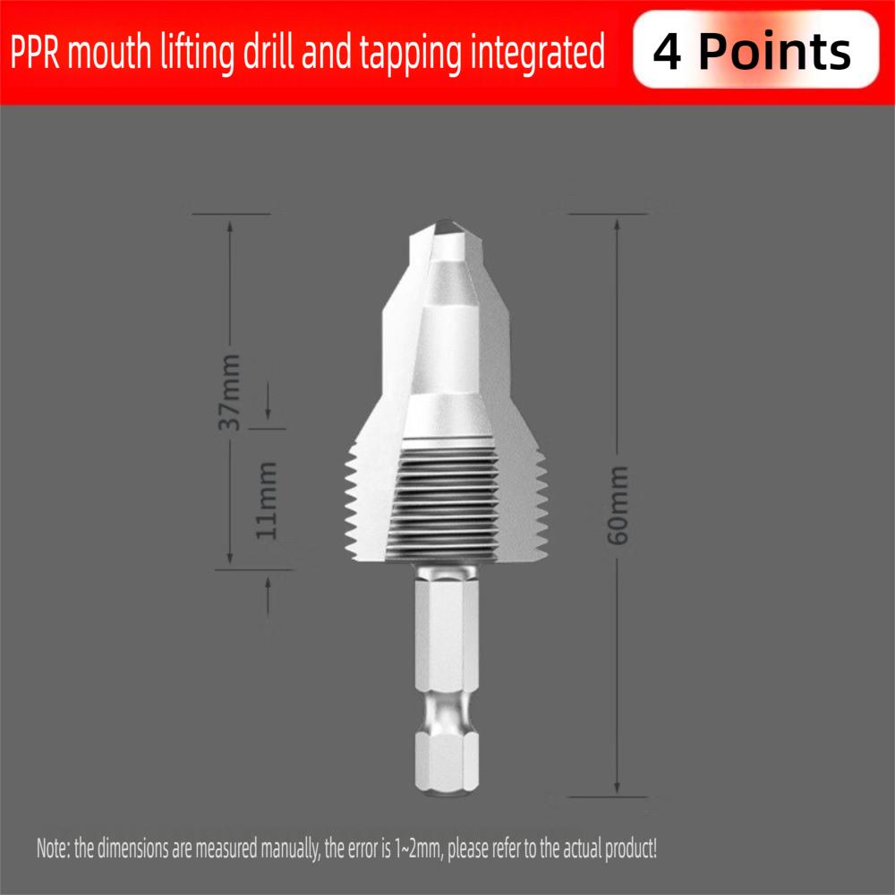 New 4/6 Points Pvc Pipe Threader Kit Internal/External Thread Fast Thread Tap PPR Water Pipe Opener Tap Waterpipe Tapping Tool