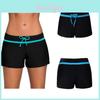 Plus Size Square Swim Shorts For Women Conservative Frenulum Design With Large Size And Good Elasticity
