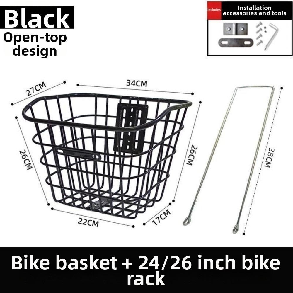 Universal Large Capacity Storage Baskets Metal Bicycle Front Basket