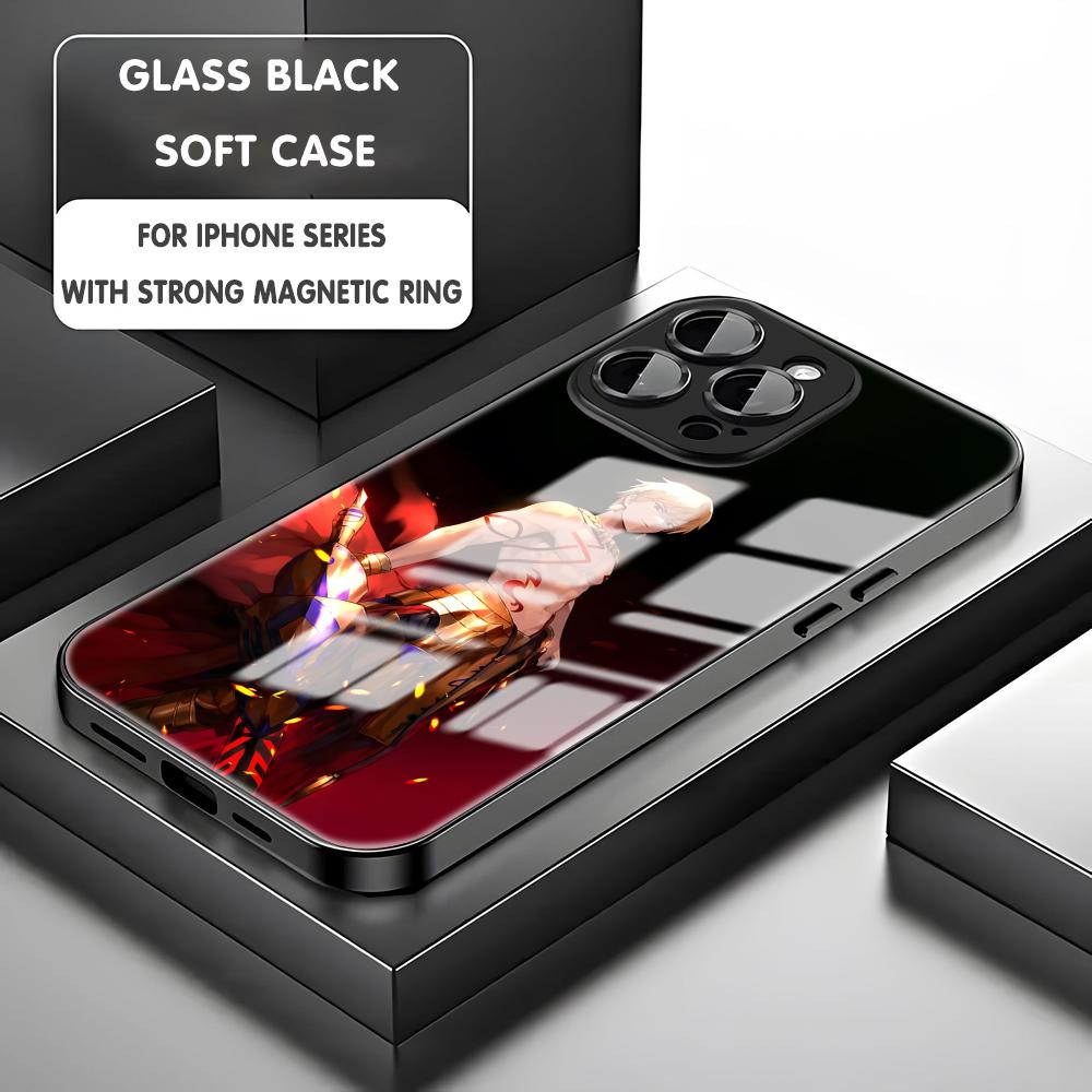 Fate Strange Fake Phone Case For iPhone17 16 15 14 13 12 11 X XR XS 8 Plus Mini Pro Max Glass Magnetic Case