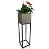 Loft FIORINO flower stand gray 22x22x80 cm