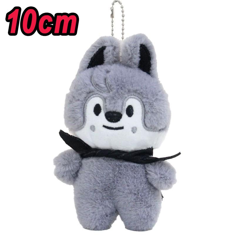 * Plush Toys 10cm Stray Kids Plush Wolf Chan Cartoon Stuffed Animal Plushies Doll Kawaii Companion for Kid Adults Fans Gift