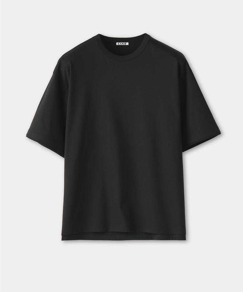 Kueo Oversized Layered Sleeve T-Shirt (Black)