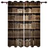 Ancient Library Book Curtains for Living Room Modern Kitchen Home Bedroom Window Treatment Blinds Stylish Design