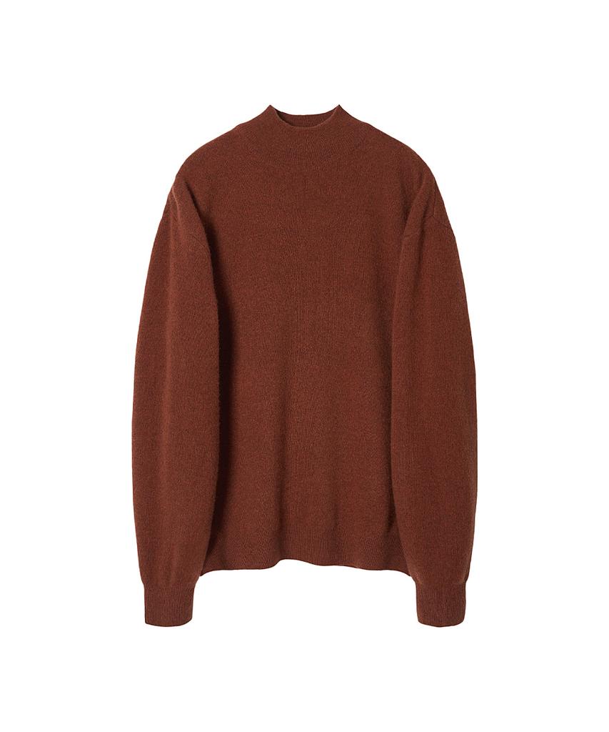 Leopeusaideu Mock Turtleneck Knit Maple