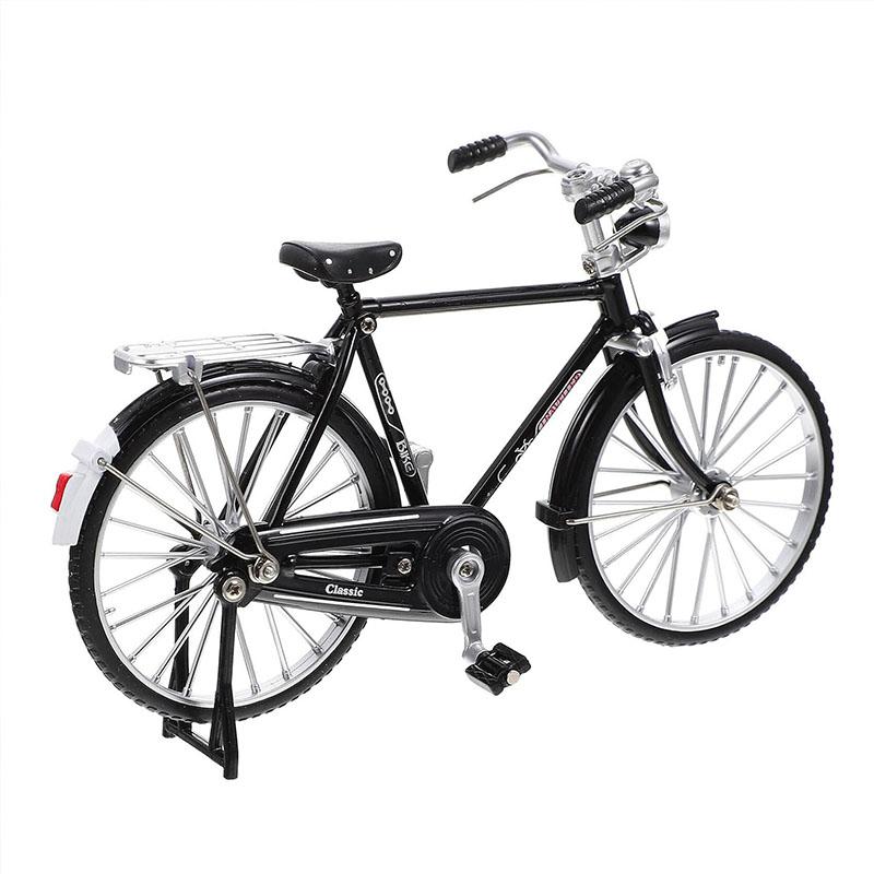 Bicycle Ornament with Inflator and Briefcase for Home Decor