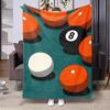 One Piece of a Colorful Billiard Ball Design Throw Blanket Made of  Soft And Cozy Flannel Fleece, Measuring 32X30 Inches