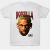Dennis Rodman Rodzilla Short Sleeve T Shirts Color White Mens Unisex S-3XL