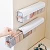 Väggmonterad Transparent Underklädeslåda Förvaringsorganisatör med Lock Enkel Installation Vägg
