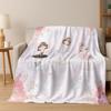 Elegante Dansende Meisje Ballerina Cartoon Flanellen Deken, Gezellige Zachte Plaid voor Huis Slaapkamer Bed Bank Cover Cadeau Kinderen