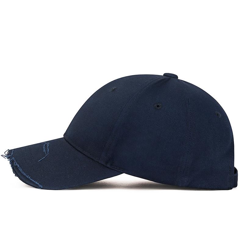Spring Autumn Hole Men's Baseball Cap Solid Color Women's Ponytail Panama Cap Snapback Hat Sun Visor Hats