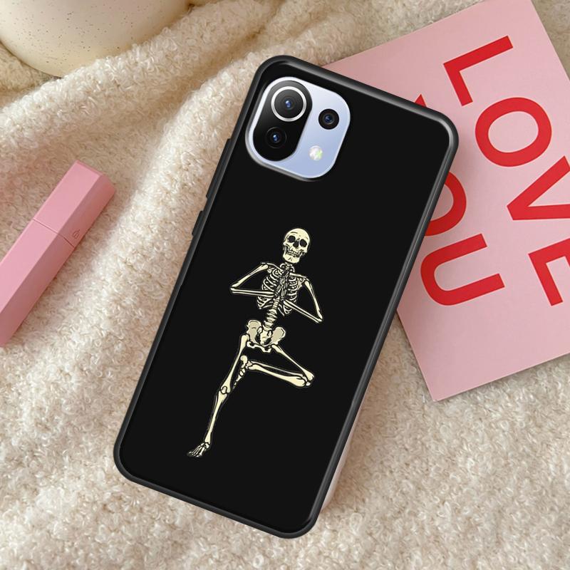 Skeleton Yoga Phone Case For Xiaomi Mi 11 Lite 12 11T Pro POCO X3 Pro X3 GT F1 F3 M3 M4 X4 Pro Cover