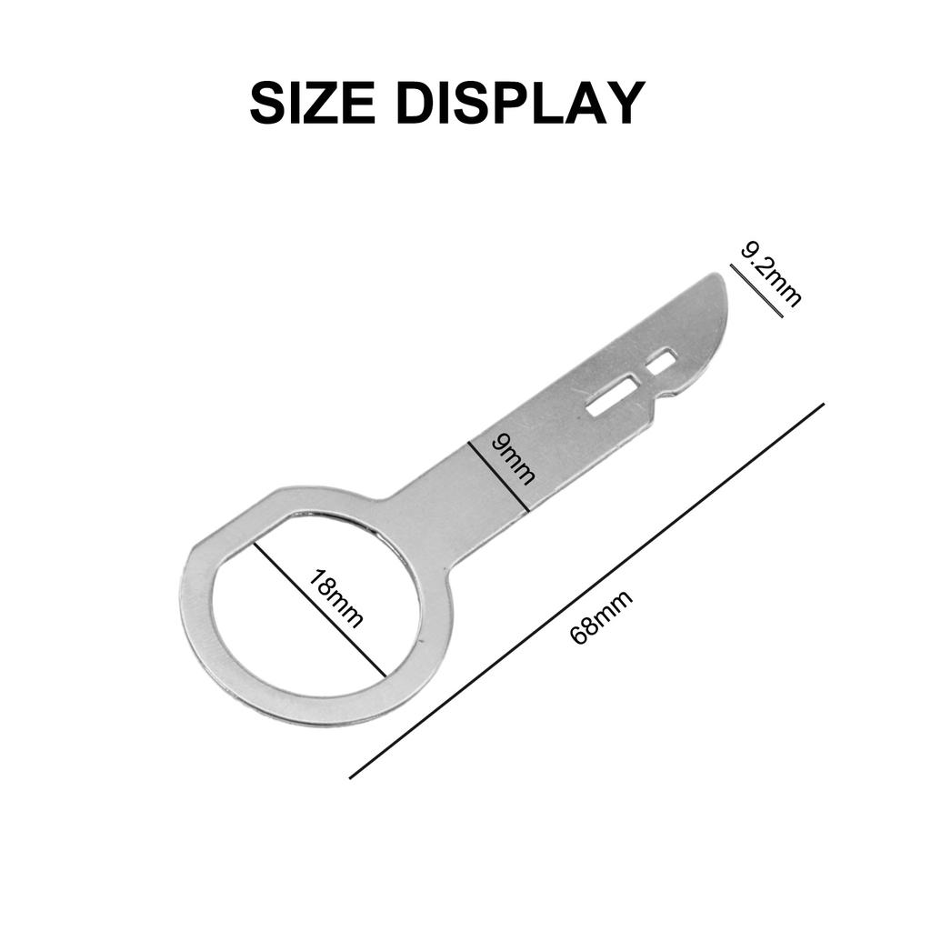 Metal Radio Release Tools 4 Keys for Ford and For Mercedes Compatible with Various Vehicle Types for Quick Radio Removal