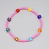 BONBEAU Bloemen Crush Multi-kleur Kralen Armband Smile Bedel Multi-kleur Bloemenkraal Armband