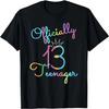 T-shirt Tie Dye Retrò Ufficiale per Ragazza del 13° Compleanno Adolescente Tredici