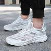 Shoes Men's Plus Size Hollow-out Mesh Sports Casual Shoes Summer Men's Light Running Shoes Cold Sticky Shoes