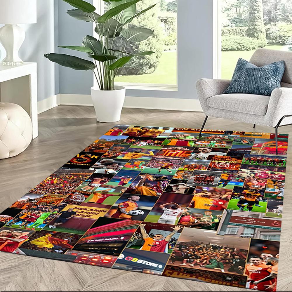 Galatasaray 95 Floor Mat Design for Foyer Game Room Balcony Hallway Anti-slip Rug Office Home Decor Perfect Gift for Women/Men