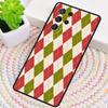 Red And Green Argyle Pattern Phone Case For Samsung Galaxy Note 10 Pro S26 S25 S24 S23 S22 Ultra Plus S21 FE S20 Cover