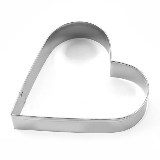 1 Set Cookie Cutter Stainless Steel Heart Cookie Mold Easy To Clean Versatile Baking Mold for Home Kitchen
