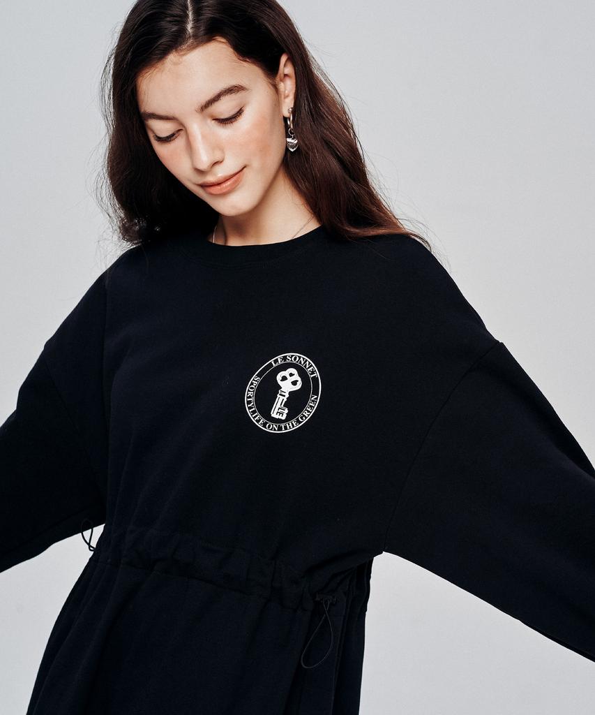Le Sonnet Easy Fit Sweat Dress Black