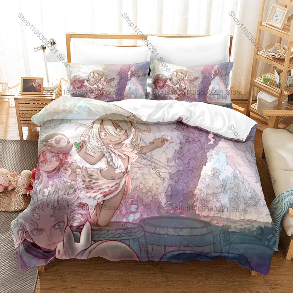 Cool Personality Popular Anime Made in Abyss New Bedding Duvet Cover Set Fashion Bed Linen Single Double Queen King Size