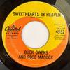 7-Zoll Schallplatte BUCK OWENS & ROSE MADDOX - Sweethearts In Heaven / We're The T 4992 Capitol Records 1963 Kanada Folk Gebraucht